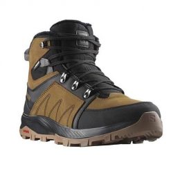 Buty do chodzenia męskie Salomon Outchill Ts Cswp. Brązowe trekkingi męskie Salomon, za kostkę, trekkingowe, thinsulate. Za 651.00 zł.