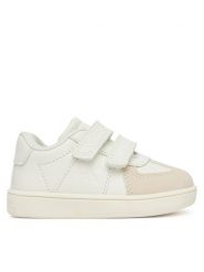 Calvin Klein Jeans Sneakersy Low Cut Velcro Sneaker V1X9-82075-1269 M Biały. Białe buty sportowe chłopięce Calvin Klein Jeans, bez wzorów, z jeansu, bez zapięcia. Za 189.99 zł.