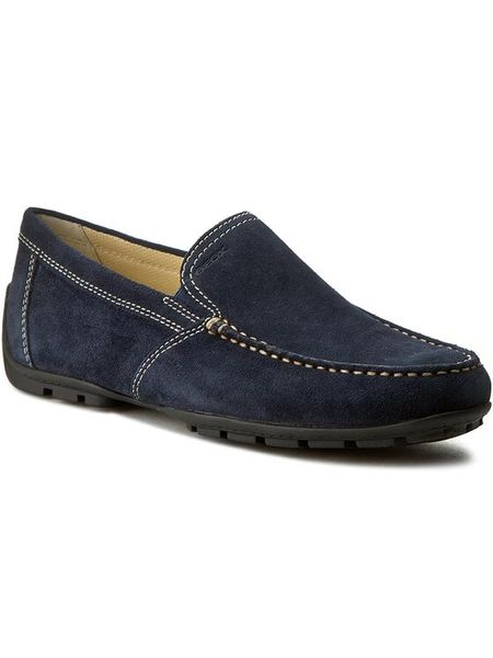 Geox Mokasyny U Monet V U1144V 00022 C4000 Granatowy. Niebieskie mokasyny męskie Geox, ze skóry. Za 309.99 zł.