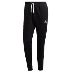 Spodnmie do piłki nożnej męskie Adidas Entrada 22 Sweat Pants. Niebieskie spodnie sportowe męskie Adidas, m, bez wzorów, z dresówki, do piłki nożnej. Za 130.99 zł.