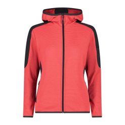 Bluza damska turystyczna CMP 34G1516. Czerwone bluzy sportowe damskie CMP, l, bez wzorów, bez kaptura, trekkingowe. W wyprzedaży za 314.99 zł.