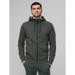 Bluza dresowa rozpinana z kapturem męska. Niebieskie bluzy męskie 4f, m, bez wzorów, z dresówki, z kapturem. Za 129.99 zł.