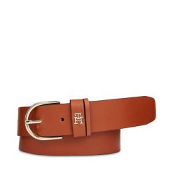 Pasek Damski Tommy Hilfiger. Brązowe paski damskie Tommy Hilfiger, bez wzorów. Za 289.99 zł.