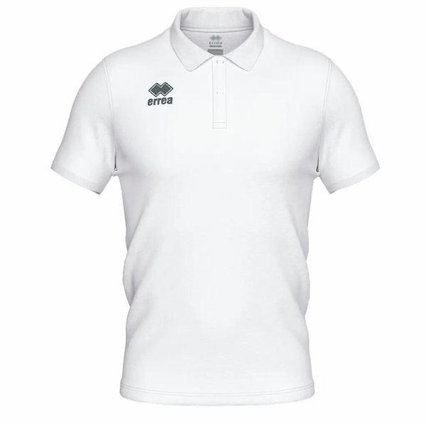 Koszulka polo dla dzieci Errea Evo. Białe t-shirty dla chłopców ERREA, bez wzorów, z bawełny, bez ramiączek. Za 192.99 zł.