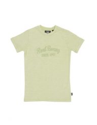 Dziecięca koszulka z krótkim rękawem Real Boxing w kolorze starego barwnika. Zielone t-shirty dla chłopców LEONE 1947 APPAREL, z aplikacjami, z bawełny, bez ramiączek. Za 63.11 zł.