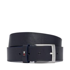 Pasek Tommy Hilfiger. Niebieskie paski damskie Tommy Hilfiger, bez wzorów. Za 147.99 zł.