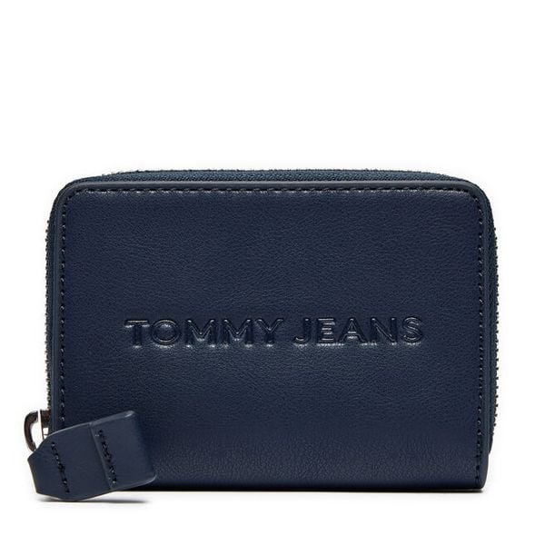 Portfel Tommy Jeans. Niebieskie portfele damskie Tommy Jeans, bez wzorów, z jeansu. Za 109.99 zł.