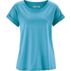 Shirt boxy, krótki rękaw bonprix szaro-niebieski. Bluzki damskie bonprix. Za 22.99 zł.