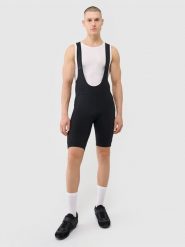 4F Legginsy krótkie rowerowe z żelowo-piankową wkładką i szelkami męskie - czarne S. Czarne krótkie spodenki sportowe męskie 4f, l, bez wzorów, z dzianiny, długie, rowerowe. W wyprzedaży za 229.99 zł.