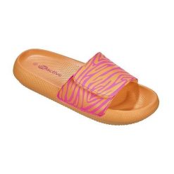 Klapki damskie Beco Zebra Vibes pomarańczowo-różowe. Czerwone klapki damskie 47 Brand, bez wzorów, z syntetyku, bez obcasa. Za 253.99 zł.