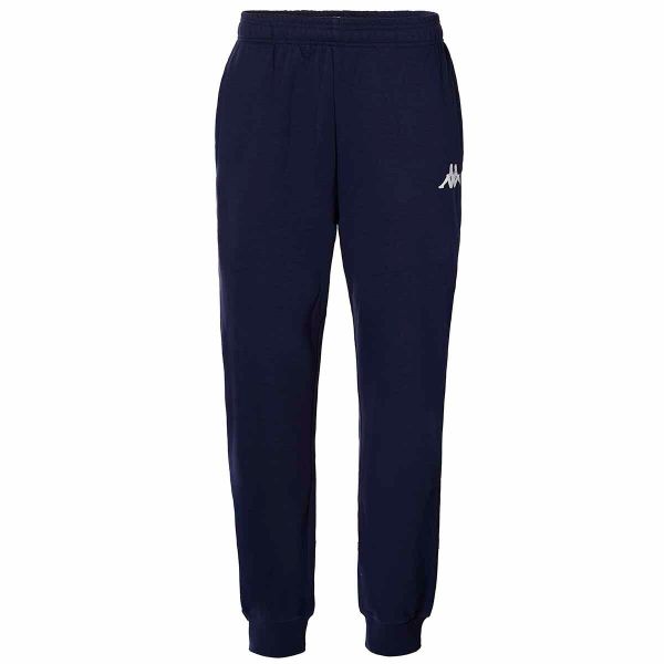 Spodnie do biegania Kappa Bemic. Niebieskie spodnie sportowe męskie Kappa, l, bez wzorów, z bawełny, do biegania. Za 225.50 zł.