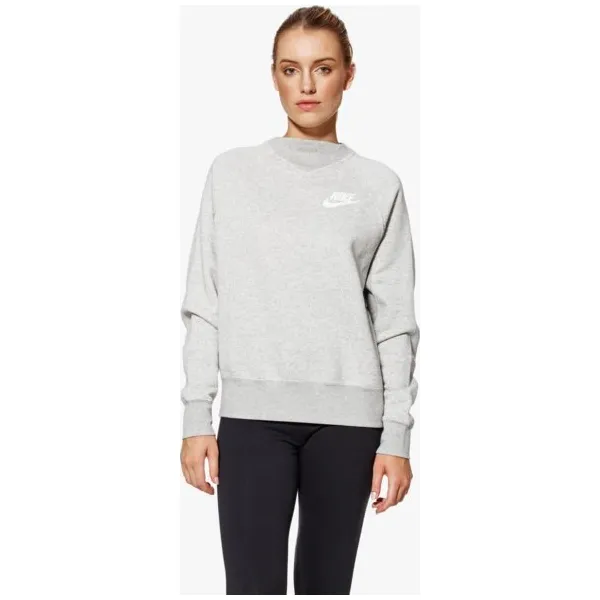 Nike Bluza W Nsw Rally Crew Rib , szary, rozmiar L. Szare bluzy damskie Nike, l, bez wzorów, z bawełny, bez kaptura. W wyprzedaży za 159.99 zł.