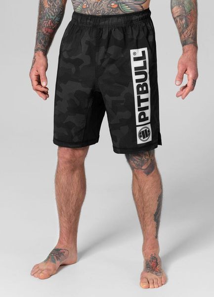 Spodenki męskie Pitbull sportowe Performance Pro plus Hilltop. Czarne krótkie spodenki sportowe męskie PITBULL, l, bez wzorów, z meshu, na fitness i siłownię. Za 169.00 zł.