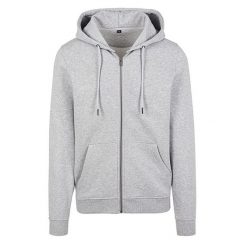 Bluza Męska Premium Z Pełnym Zamkiem Błyskawicznym. Szare bluzy męskie BUILD YOUR BRAND, m, bez wzorów, bez kaptura. Za 180.99 zł.