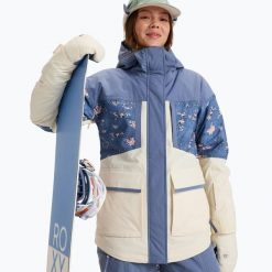 Kurtka snowboardowa damska ROXY Chloe Kim Parka. Niebieskie kurtki damskie Roxy, na zimę, l, bez wzorów, z materiału, bez kaptura. Za 1,259.00 zł.