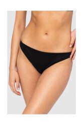 MOSCHINO Czarny dół od bikini ze złotym logo, Rozmiar XS. Czarne bikini damskie MOSCHINO, s, bez wzorów. W wyprzedaży za 249.99 zł.