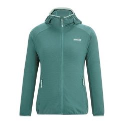 Damska Bluza Polarowa Huntdale Fleece Jacket. Zielone bluzy damskie Regatta, bez wzorów, z polaru, bez kaptura, trekkingowe. Za 160.99 zł.