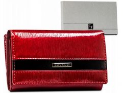 Portfel skórzany 4U Cavaldi [DH] H29-2-SH9 czerwony. Czerwone portfele damskie 4U Cavaldi, bez wzorów, z lakierowanej skóry. Za 72.99 zł.