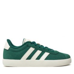 Sneakersy adidas. Zielone półbuty chłopięce Adidas, bez wzorów, bez zapięcia. Za 159.99 zł.