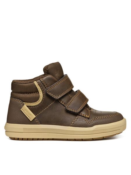 Geox Sneakersy J Arzach Boy J364AB 0MEFU C6244 S Brązowy. Brązowe buty sportowe chłopięce Geox, bez wzorów, ze skóry, bez zapięcia. Za 189.99 zł.