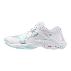Damskie buty halowe Mizuno Wave Lightning Z8. Białe obuwie sportowe damskie Mizuno, bez wzorów, do piłki ręcznej, mizuno wave. Za 571.65 zł.
