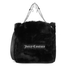 Torebka Juicy Couture. Czarne torebki do ręki damskie Juicy Couture, bez wzorów, klasyczne, bez dodatków. Za 439.99 zł.