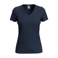 Koszulka Damska Z Klasycznym Dekoltem V. Brązowe t-shirty damskie Stedman, m, bez wzorów, z bawełny, klasyczne, bez kołnierzyka. Za 52.99 zł.