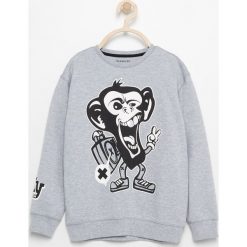 Bluza z nadrukiem - Jasny szar. Szare bluzy dla chłopców Reserved, z nadrukiem. Za 79.99 zł.