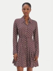 Tommy Hilfiger Sukienka koszulowa WW0WW48629 Bordowy Regular Fit. Czerwone sukienki damskie Tommy Hilfiger, bez wzorów, z wiskozy, bez kołnierzyka, bez ramiączek, koszulowe. Za 759.99 zł.