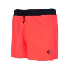 Krótkie spodenki sportowe z wbudowanymi spodenkami Slim Izas LOIRA M dla mężczyz. Czerwone krótkie spodenki sportowe męskie IZAS, m, bez wzorów, z materiału, do biegania. Za 173.87 zł.
