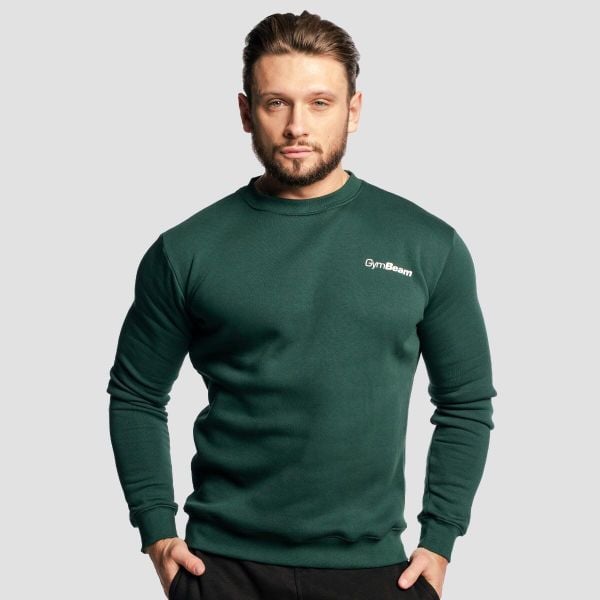 Bluza męska fitness regular fit Basic. Bluzy męskie GYMBEAM, m, bez wzorów, z bawełny, bez kaptura. Za 82.90 zł.