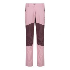 Spodnie damskie CMP. Czerwone spodnie sportowe damskie CMP, bez wzorów, trekkingowe. Za 348.00 zł.