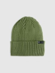 4F Czapka zimowa Thinsulate męska - khaki M. Brązowe czapki i kapelusze męskie 4f, na zimę, bez wzorów, z syntetyku, eleganckie. Za 69.99 zł.
