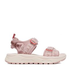 Sandały Hunter. Czerwone sandały dziewczęce Hunter, bez zapięcia. Za 149.99 zł.