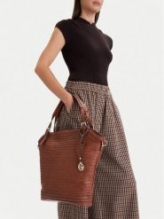 Lasocki Torebka CEO-LSK-K-023-06 Brązowy. Brązowe torebki do ręki damskie Lasocki, bez wzorów, z materiału, bez dodatków. Za 219.99 zł.