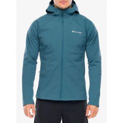 Kurtka softshell męska Columbia Trailborne Softshell. Niebieskie kurtki męskie Columbia, m, bez wzorów, z softshellu, trekkingowe. Za 593.99 zł.