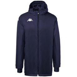Kurtka Kappa Diolo. Niebieskie kurtki męskie Kappa, na zimę, xl, bez wzorów, z materiału, z kapturem. Za 482.35 zł.