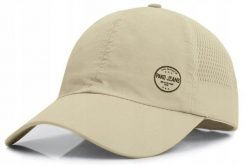 Lekka i Przewiewna Czapka z Daszkiem, Szybkoschnąca - Pako Jeans - Beżowa. Brązowe czapki i kapelusze męskie Pako Jeans, bez wzorów, z jeansu, sportowe. Za 49.99 zł.