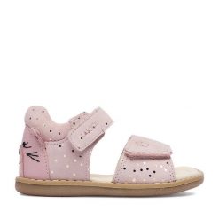 Sandały Lasocki Kids. Czerwone sandały dziewczęce Lasocki Kids, bez zapięcia. Za 119.99 zł.