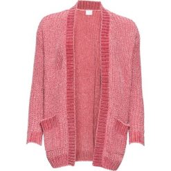 Kardigan z szenili bonprix malinowy. Kardigany damskie marki bonprix. Za 49.99 zł.