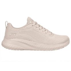 Buty na co dzień damskie SKECHERS BOBS SQUAD CHAOS - FACE OFF lekkie. Brązowe obuwie sportowe damskie Skechers, bez wzorów, trekkingowe, Skechers Sport. Za 199.99 zł.