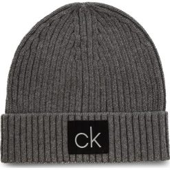 Czapka CALVIN KLEIN - Basic Rib Beanie K50K504096 013. Szare czapki i kapelusze męskie Calvin Klein. Za 179.00 zł.