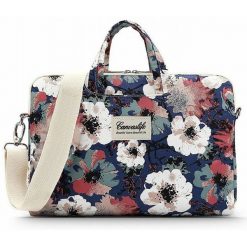 Torba Canvaslife 15''-16'' blue camellia. Niebieskie torby na laptopa damskie CANVASLIFE, bez wzorów, z materiału. Za 88.90 zł.