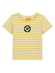 Guess Jeans T-Shirt K6YI27 K6649 Żółty Regular Fit. Żółte t-shirty i topy dla dziewczynek Guess Jeans, z aplikacjami, z bawełny, bez ramiączek. Za 89.99 zł.