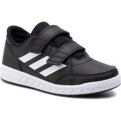 Buty adidas - AltaSport Cf K D96829 Cblack/Ftwwht/Cblack. Czarne półbuty chłopięce Adidas, bez wzorów, z materiału, bez zapięcia. Za 149.00 zł.