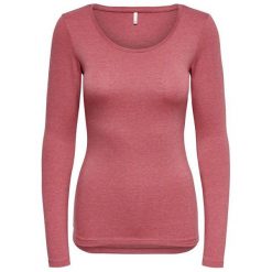 ONLY T-shirt damski na Live Love Nowy Ls O-neck Top Noos Baroque Rose Melange (rozmiar XS). Czerwone koszulki sportowe damskie Only, xs, bez wzorów, bez kołnierzyka, bez ramiączek, climacool (adidas). W wyprzedaży za 43.00 zł.