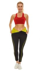Długie spodnie wyszczuplające, SlimBody!. Czarne spodnie sportowe damskie SLIMBODY, m, bez wzorów, z materiału, na fitness i siłownię. Za 159.00 zł.