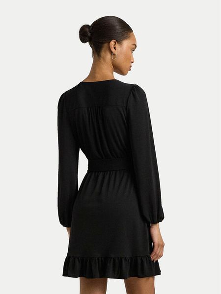 Lauren Ralph Lauren Sukienka koktajlowa 250940555001 Czarny Regular Fit. Czarne sukienki damskie Lauren Ralph Lauren, xs, bez wzorów, z syntetyku, wizytowe, bez kołnierzyka, bez ramiączek. Za 479.99 zł.