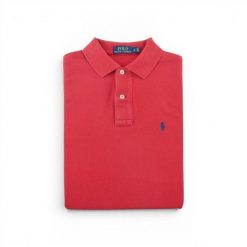 Second life - Polo Ralph Lauren koszulka męska z krótkim rękawem - Jak nowy. Czerwone koszulki sportowe męskie Ralph Lauren, l, bez wzorów, bez kołnierzyka, bez ramiączek, na golfa. Za 127.76 zł.