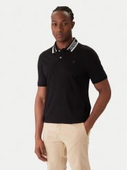 Guess Polo M6RP60 K7O64 Czarny Regular Fit. Czarne koszulki polo męskie Guess, m, z aplikacjami, z bawełny, bez ramiączek. Za 299.99 zł.